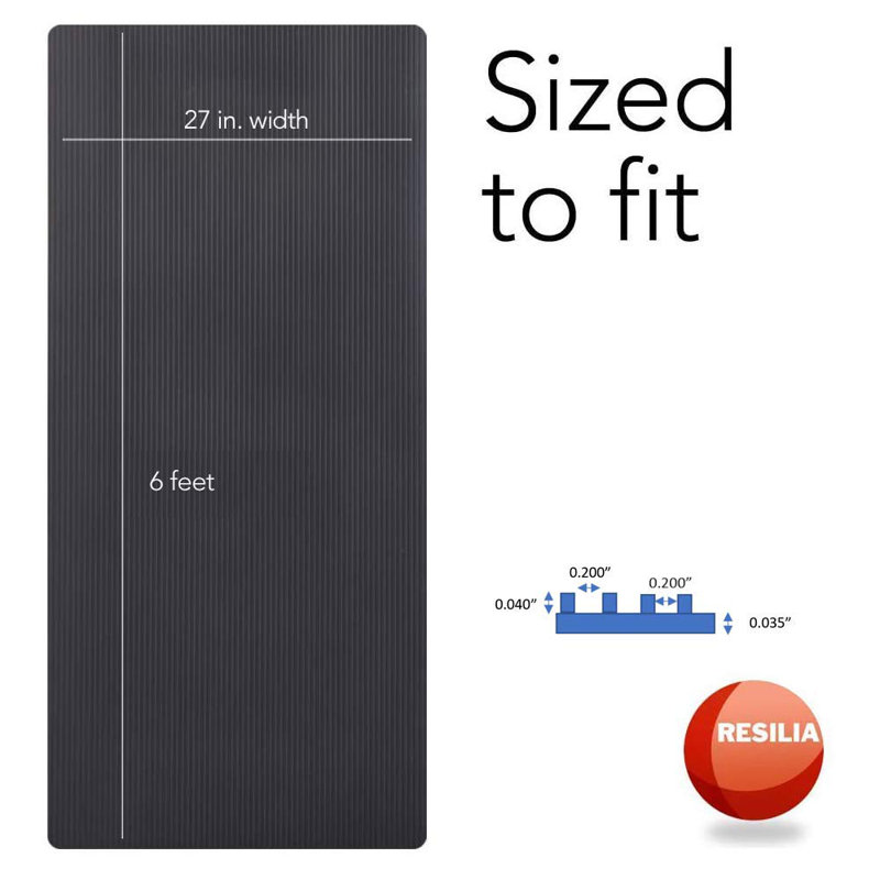 Yoga et Pilates, H 0,08 po x l 72 po x P 27 po