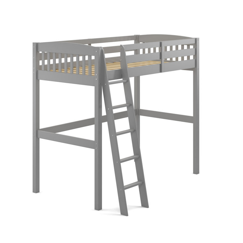 Lit mezzanine simple Jahliah Kids, Gris