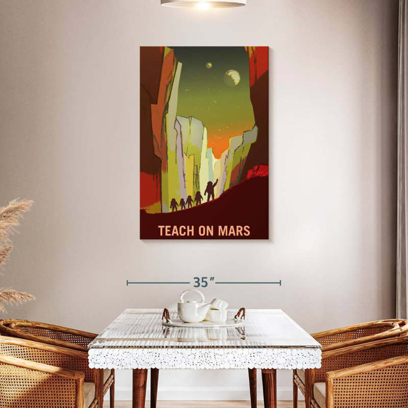 Oberle Mars Explorers Wanted Poster III, 45" H x 30" W