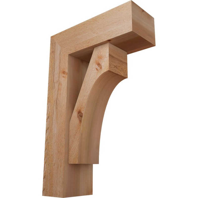Support Westlake Block avec support décalé, 34 x 22, Cèdre rouge occidental de l 8 po (scié brut)
