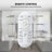 19" Modern Ceiling Fan With Light Kit And Remote Control 6 Speeds Timer For Bedroom-1351323751
