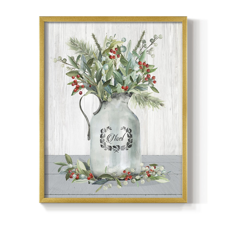 Farmhouse Christmas Noel, reproduction encadrée - bois massif, H 28 po x l 22 po