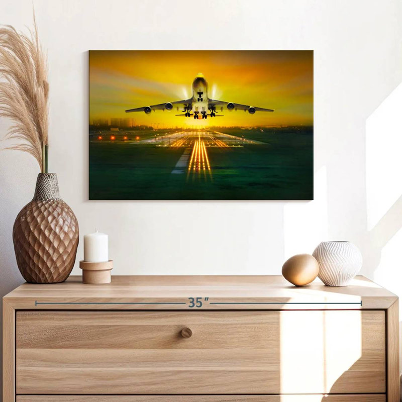 Impression sur toile, Commercial Airplanes, H 16 po x l 24 po x P 1,25 po