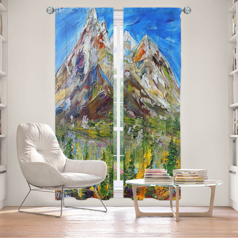 Ensemble de rideaux en polyester 2 pièces, L 20 po x L 52 po