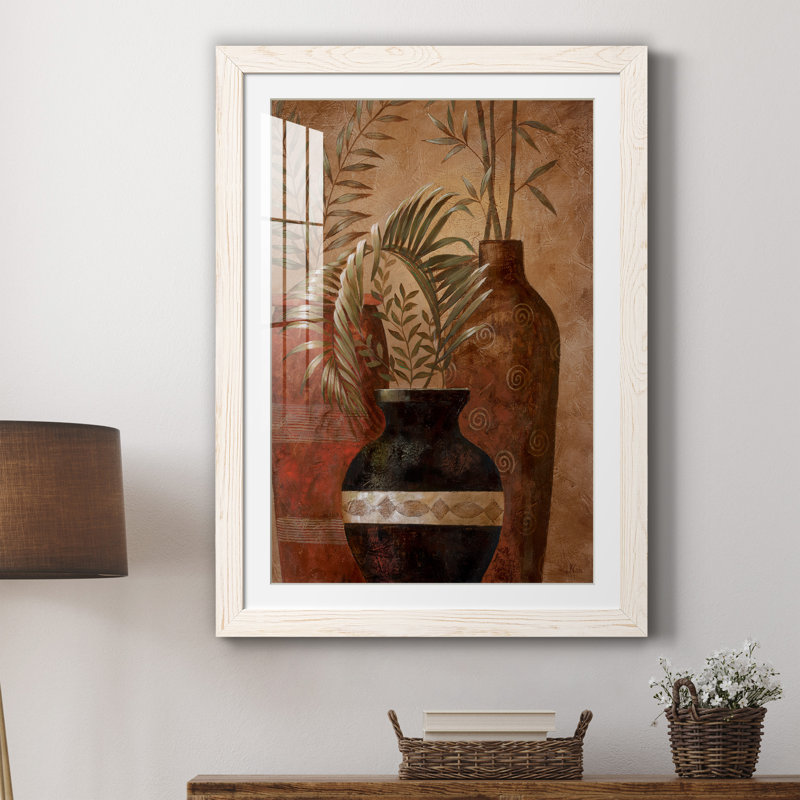 Exotic Holiday II - peinture encadrée, Cadre blanc, H 31,5 po x l 23,5 po x P 1,5 po