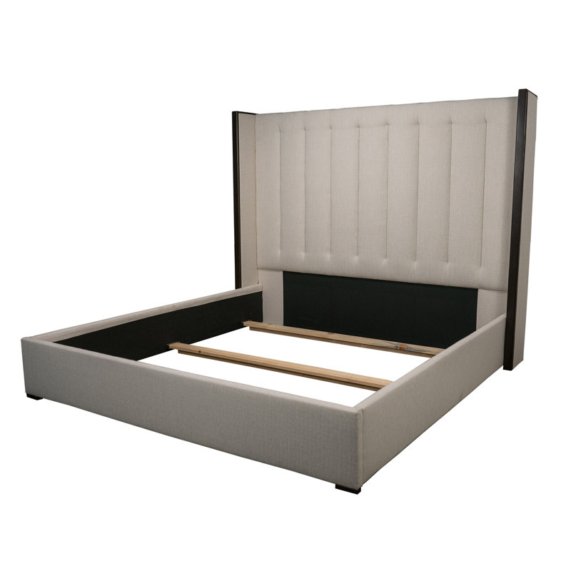 Elyse Channel Bed, Off White, King