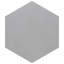 Hex industrielle de 8 1/2 po X 9-7 / 8 po Carreau en porcelaine d'aspect moderne-87777202