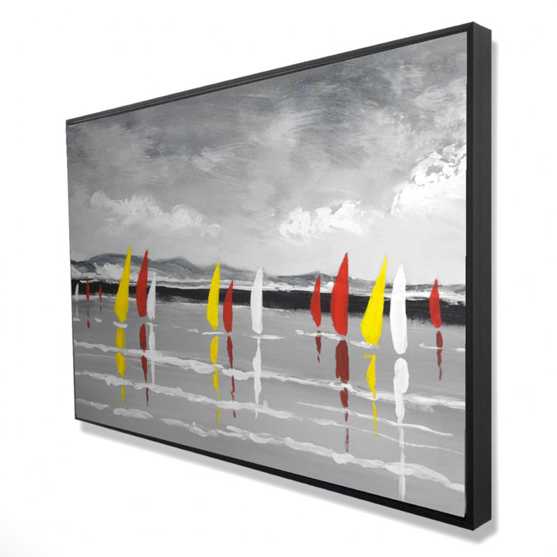 "Voile sur le lac" sur toile