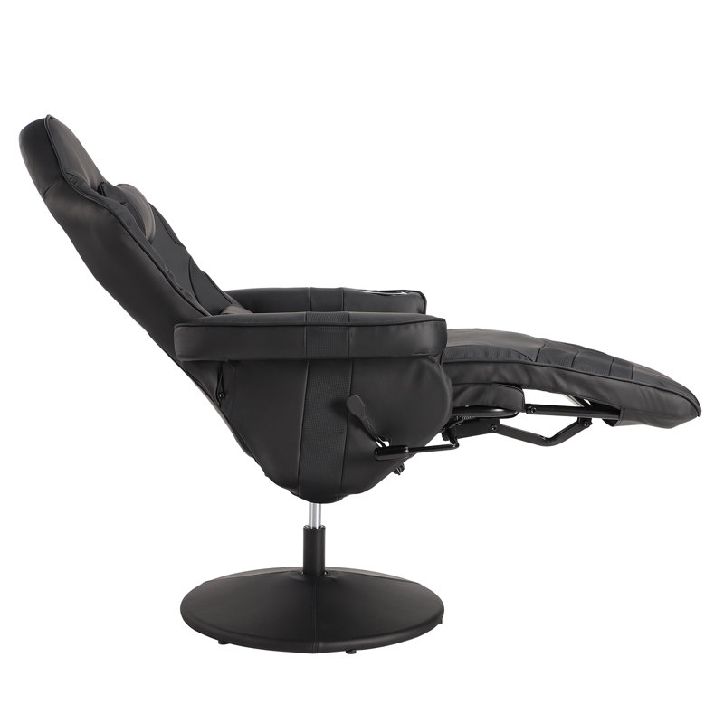 Fauteuil inclinable et inclinable en similicuir Inbox, Noir