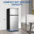Mini Fridge with Freezer, 3.6 Cu. Ft. Adjustable Thermostat Compact Fridge with Freezer, Office Mini Refrigerator with Freezers, Small Size Dorm Fridges for Apartment, Dorm, Kitchen, Office, Silver-124624917