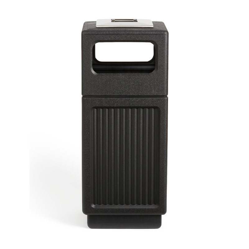Poubelle en plastique 15 gallons Canmeleon, Noir