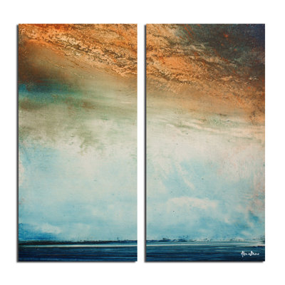 Abstract Landscape by Alexis Bueno - 2 Piece Wrapped Canvas Print