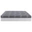 Grand matelas de 14 pouces avec ressorts ensachés, mousse à mémoire de forme et couches, comprimé, roulé, couleur grise, housse de protection contre les chutes d'eau douce 14 pouces, grand, matelas, combinaison de ressorts,