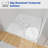 36 In. L X 36 In. W White Marble Pattern Alcove Square Acrylic Bathroom Shower Pan Base In White With Center Drain Hole
