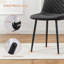 Velvet Modern Upholstered Dining Chair with Diamand Tufted-876796135