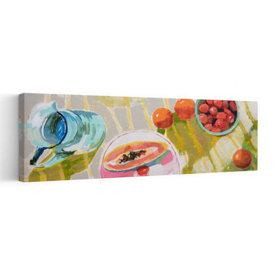 Papaya Contemporary Fruit Wall Art