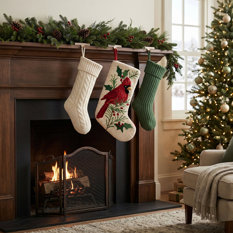 Chaussette de Noël Cardinal