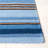 Georgeanna Hand Loomed Wool/Cotton Striped Rug in Blue-1544384378