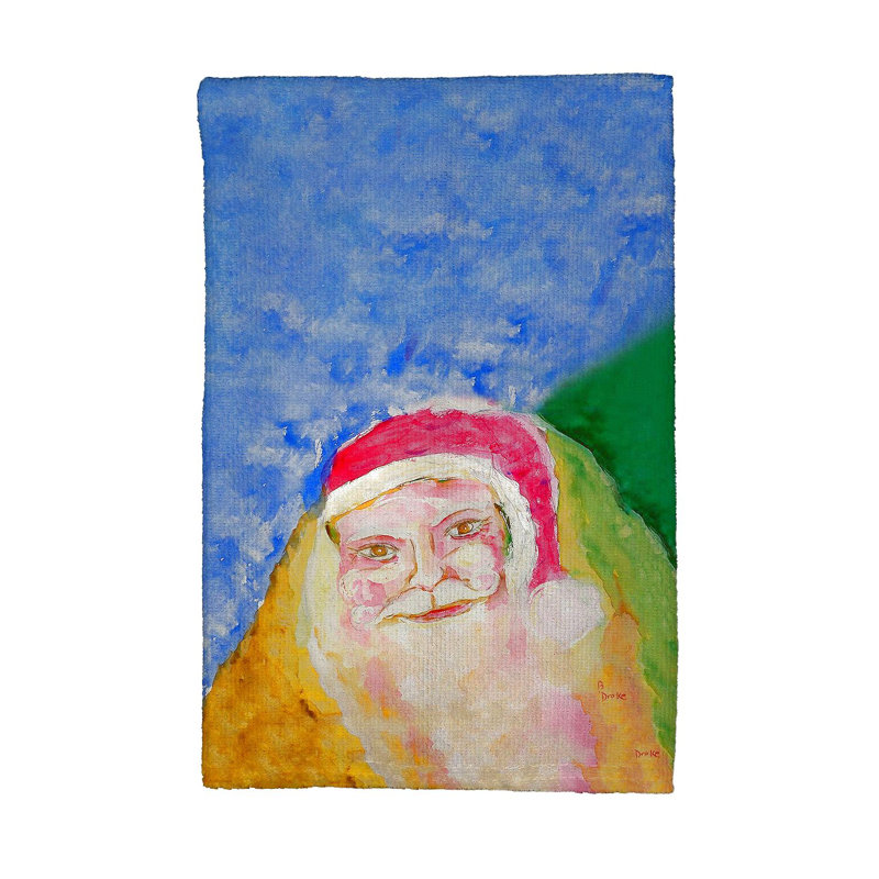 Serviette de thé santa face