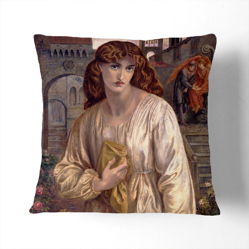 Salutation of Beatrice Scatter Cushion, Black, 55cm H x 55cm W x 20cm D