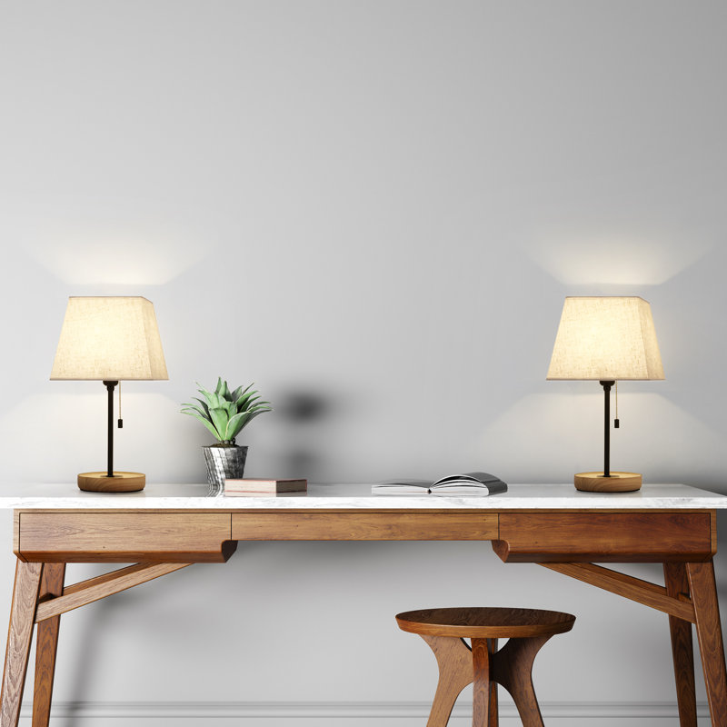Ensemble de lampes de table 16,1 "noir / brun