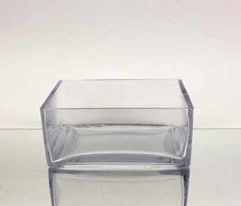 Vase de table en bloc de casseroles, H 4 po x l 10 po x P 10 po