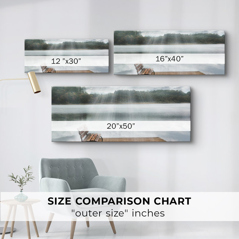 One Moment in Time - Toile tendue avec châssis - Prêt à accrocher, H 12 po x l 30 po