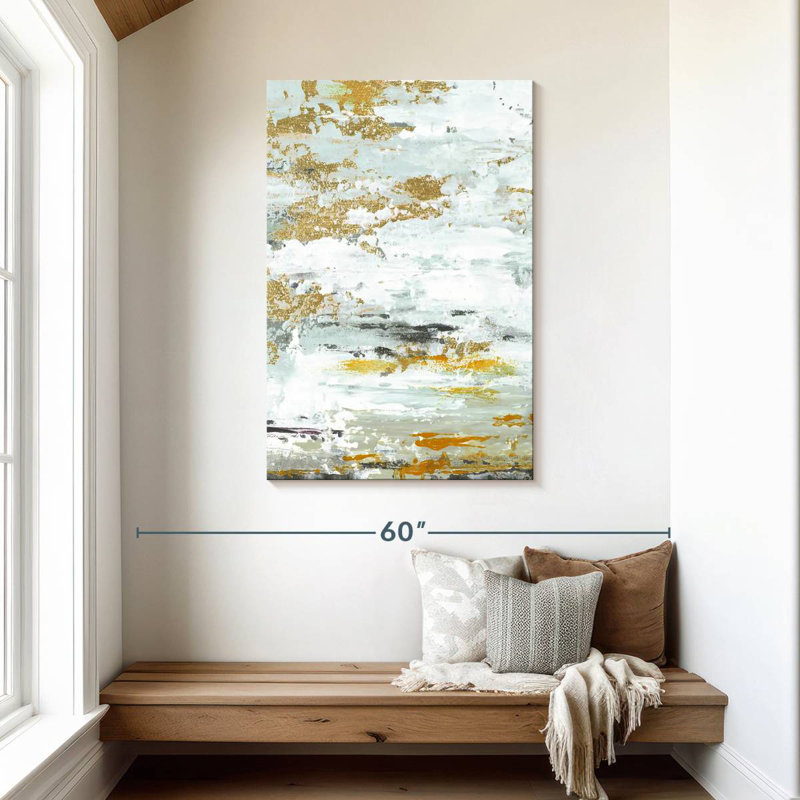 Avery Gold Magic Vertical Abstract II, 45" H x 30" W