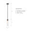 Luminaire suspendu 1 lumière Dominique