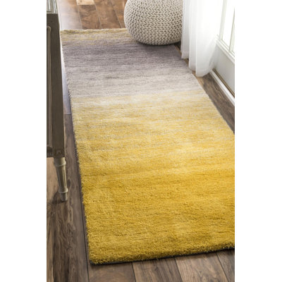 Ombre Hand Woven Shag Area Rug