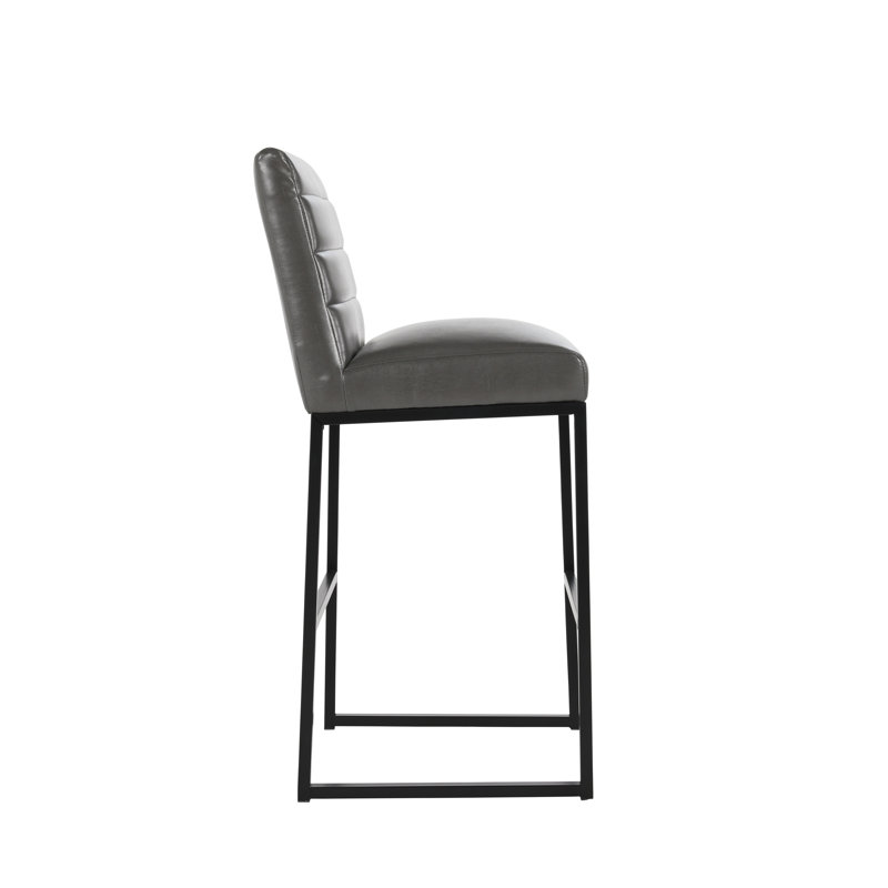 Seville Stool, Bar Stool (30” Seat Height), Dark Gray