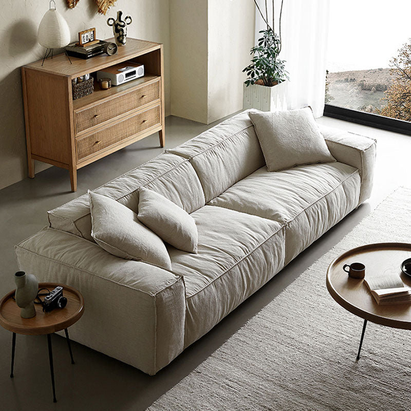 3 Seater Linen Blend Sofa