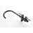 Matte Black Standing Tub Faucet With Handheld Shower And 360 Degree Rotating Arm, Stainless Steel, Floor Mount Installation Diverter Head,-124583746