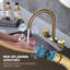  Robinet de lavabo pour salle de bain à poignée double 9-3 / 5 "en laiton massif sans plomb-94592269-129857382