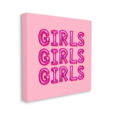 «Pink Girls Balloon Letters» par Lish Creative