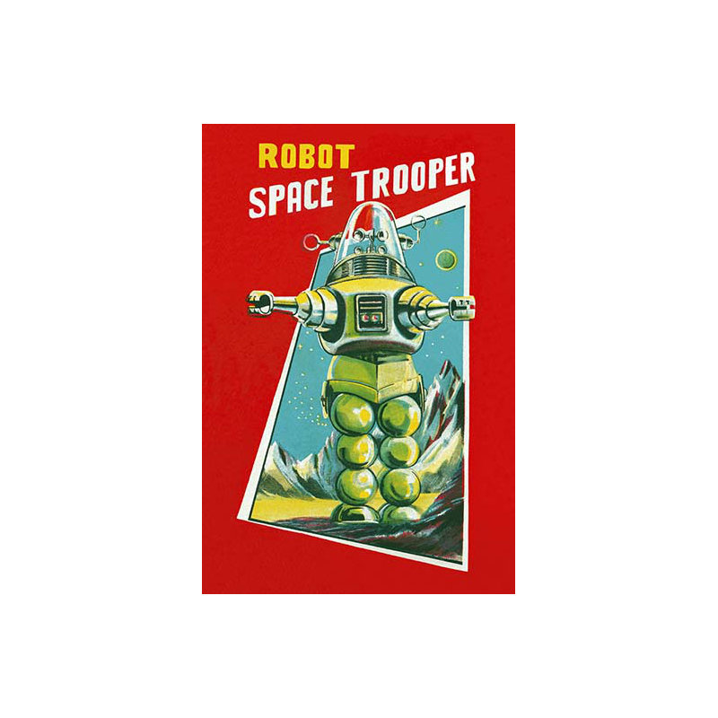 Robot space trooper-impression publicitaire, H 66 po x l 44 po