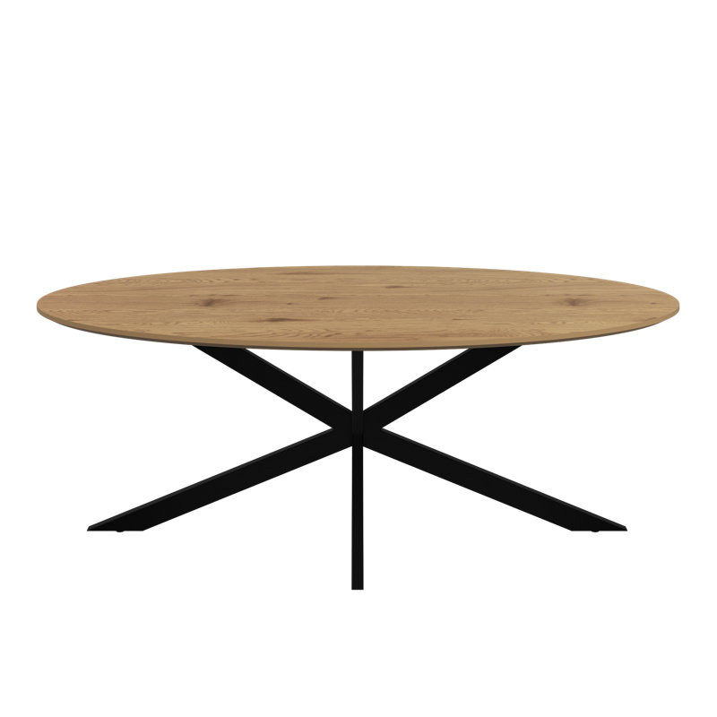 Cross Legs Coffee Table, Oak