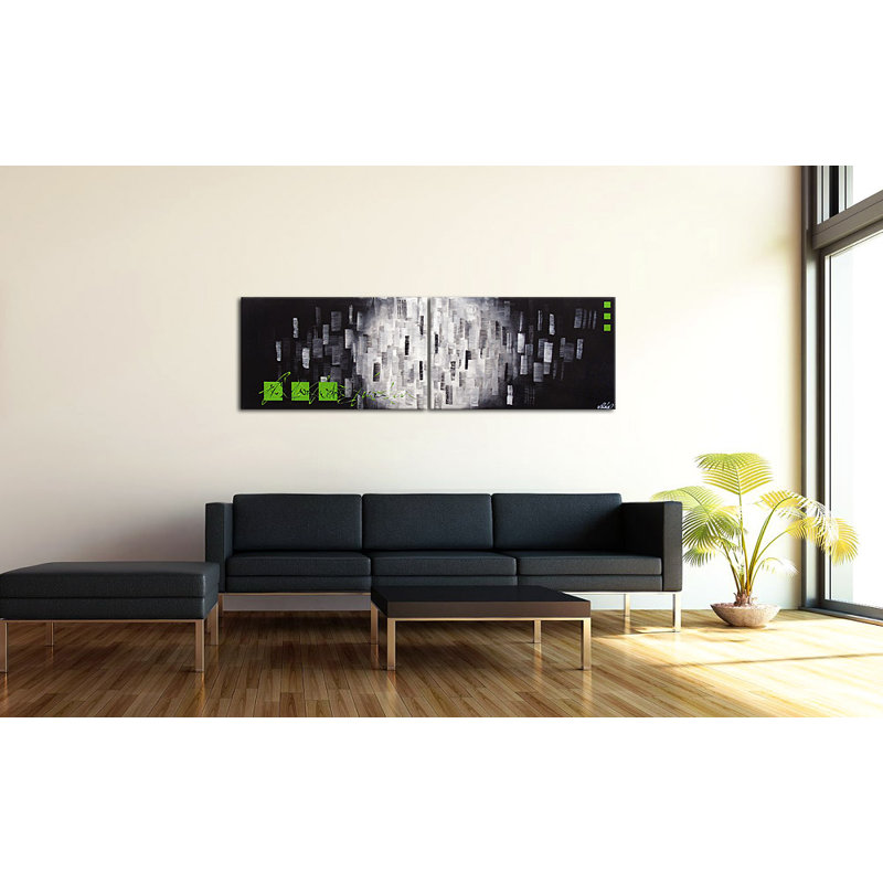 2 Piece Panoramic Painting on Canvas