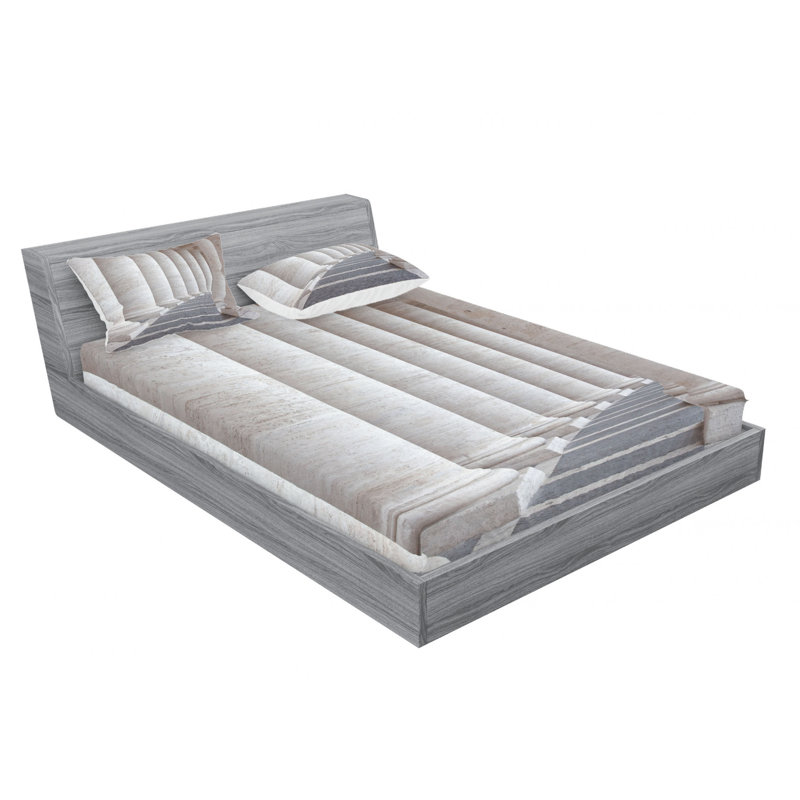 Ensemble de draps à colonnes romaines, Ensemble de draps pour lit double avec 2 taies d'o