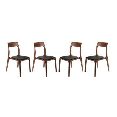 Modholic H Dining Chair, Walnut (Set of 4)