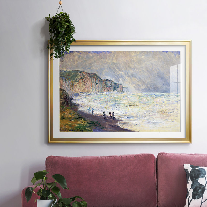 Monet, impression encadrée sur papier par Claude Monet, H 15 po x l 21 po x P 1,5 po, Or