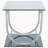 Chrome 2-piece Glass Top Coffee Table Set