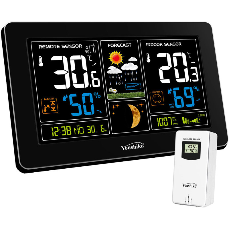 13cm Solar Powered Wireless Outdoor Weather Station