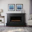 Modern Ember Patton 64" Mantel Package with 42" Electric Fireplace - Works w/ Alexa and Google Asst-846894472