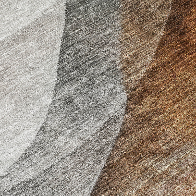 Alora Brown Washable Indoor-Outdoor Rug - , 9' x 12'