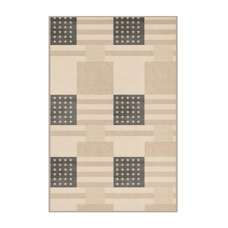 Tapis moelleux et moelleux abstrait moderne et contemporain Feliz, 7x9
