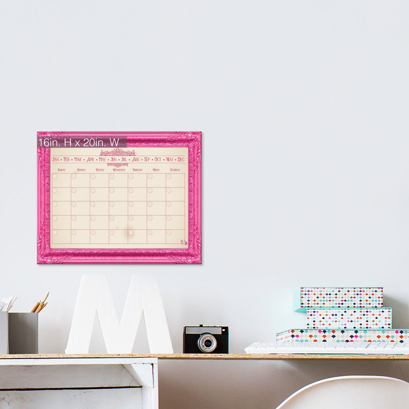 Tableau effaçable mural Prettier in Pink, 16" H x 20" W x 0.75" D