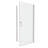 Polished Universal Pivot Shower Door With 1/4" Tempered Glass - 1 3/8" Adjustment, #304 Stainless Steel Handle, Wall Channel, Easy Install, Leakage Function, Smooth Pivot, 28-29 Cover Adjustable,-118630700