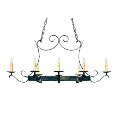 Metal Handcrafted Oval Pot Rack