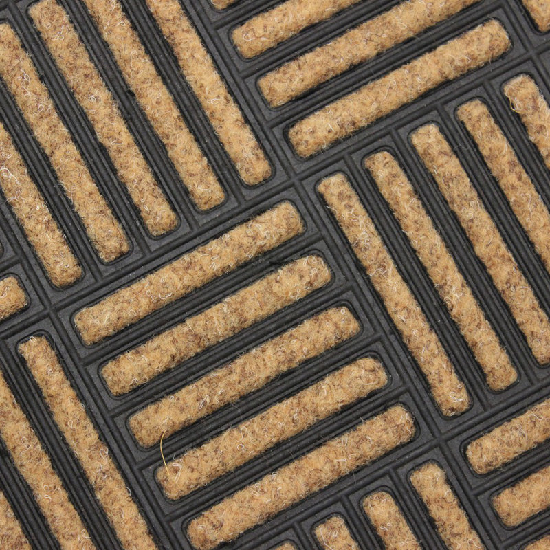 Kyson Non-Slip Geometric Doormat, 1cm H x 60cm L x 40cm W